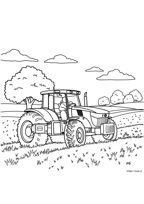 John Deere Tractor Para Colorear Imprimible Gratis