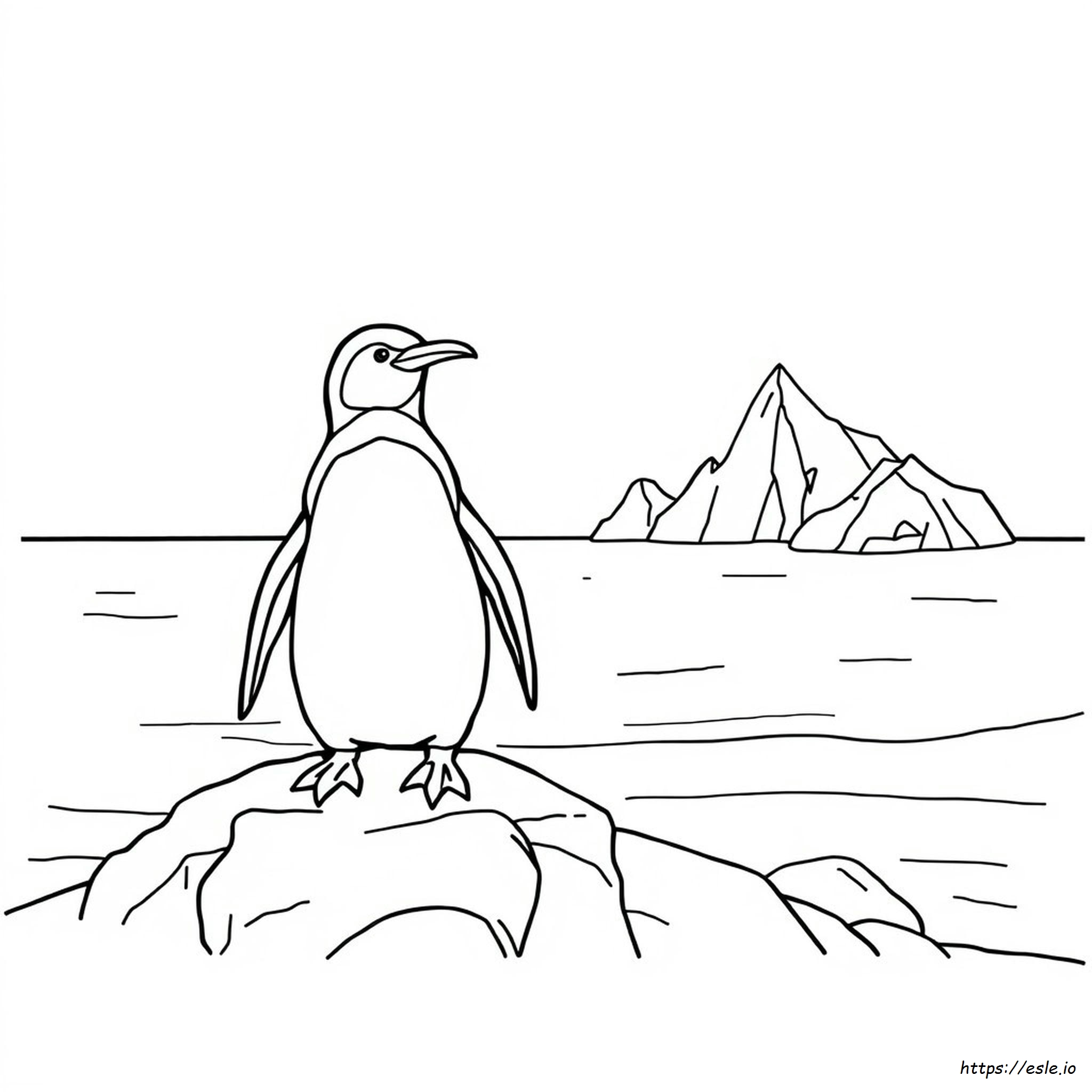 Penguin Afrika Gambar Mewarnai