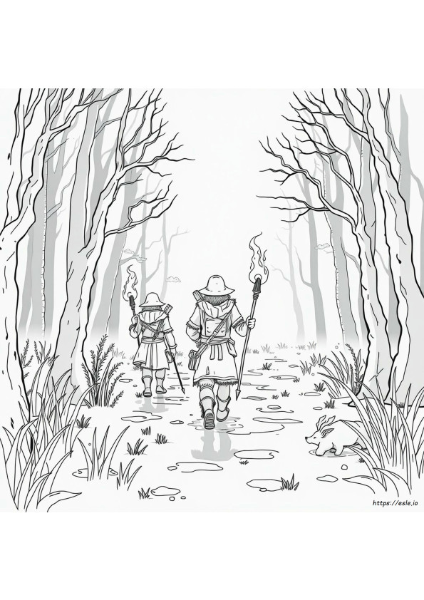 Carnet De Coloriage Les Chasseurs Sombres