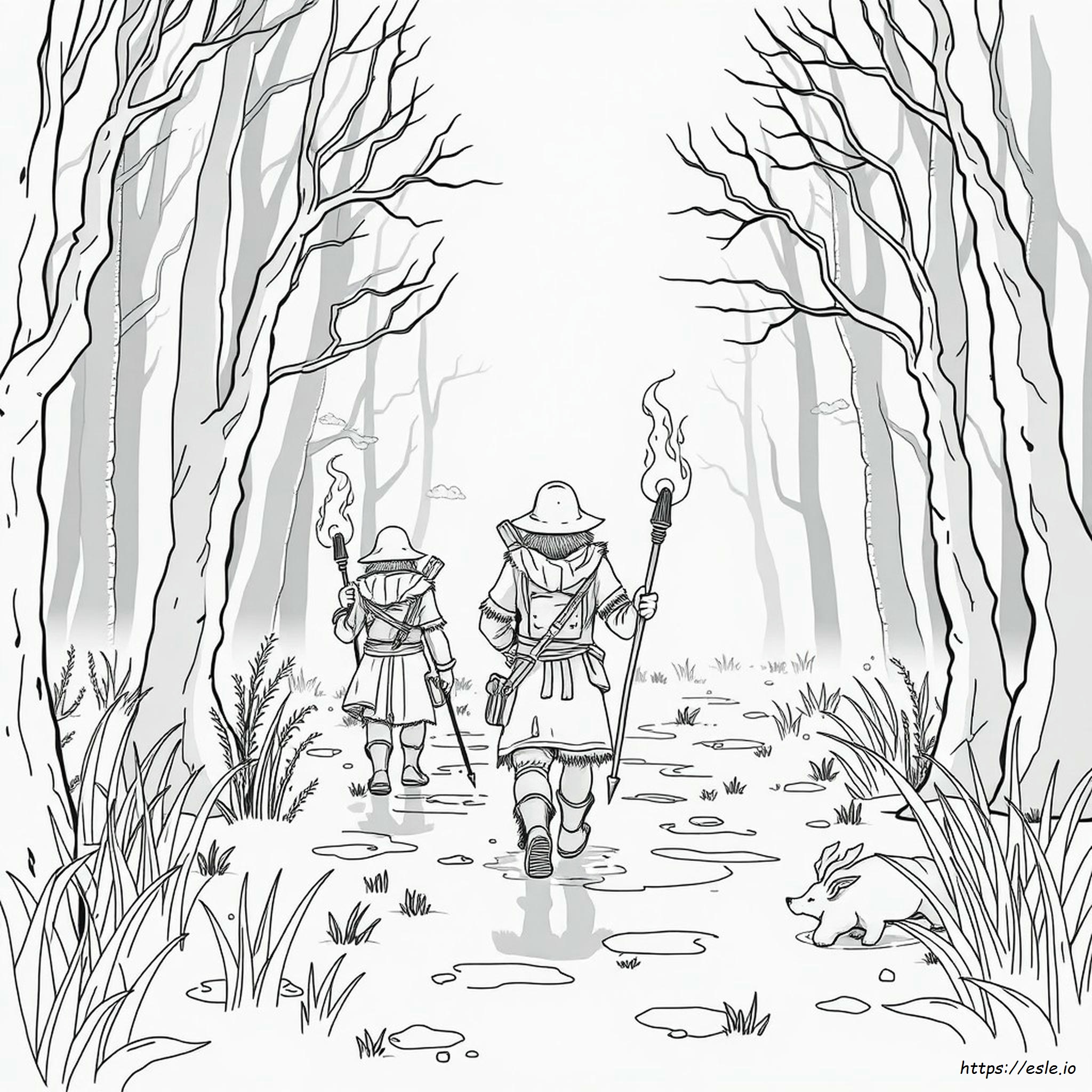 Dark Hunters Coloring Book
