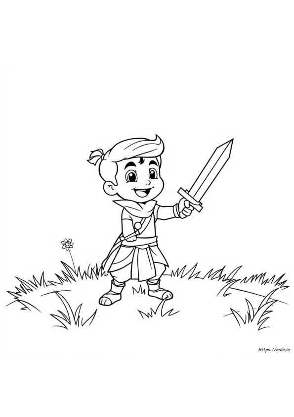 Mighty Little Bheem Coloring Pages