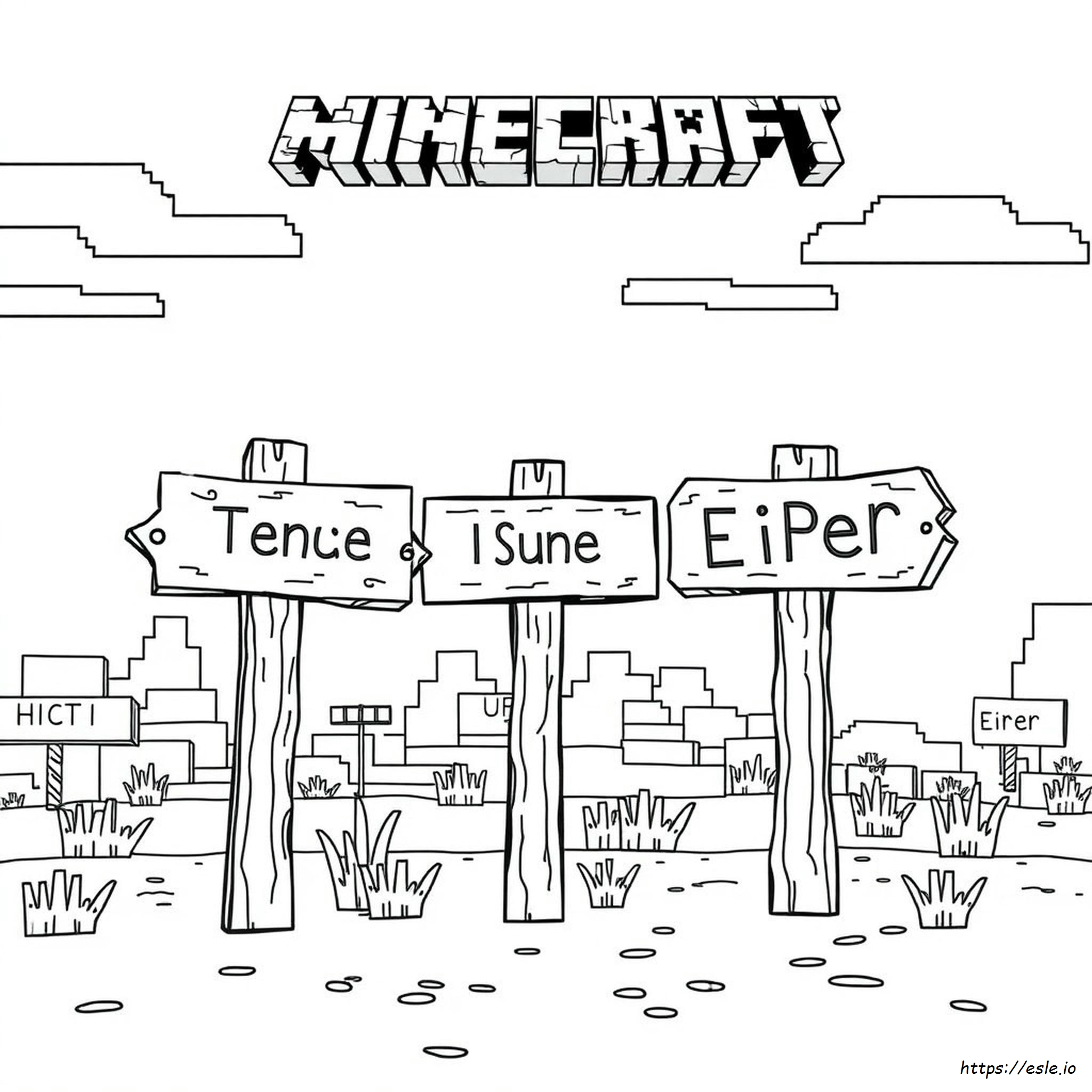 Minecraft'ta Işaretler Nasıl Renklendirilir Boyama