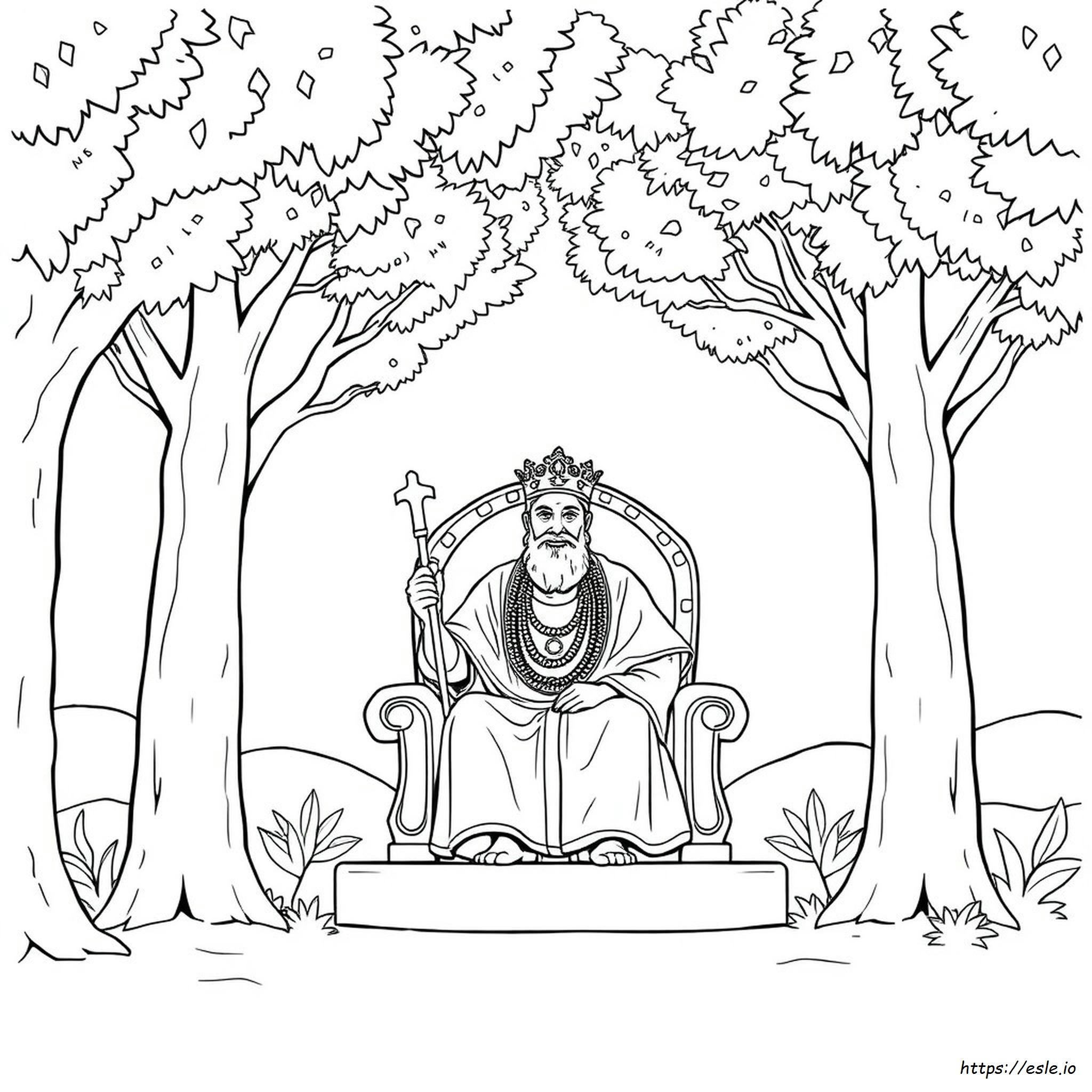 King Asa Coloring Page