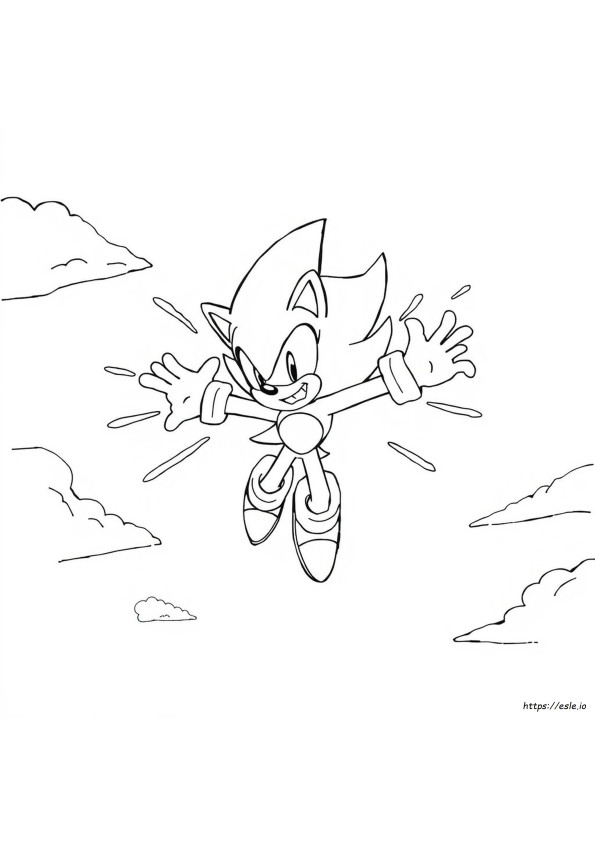 Super Sonic Coloring Pages Pdf