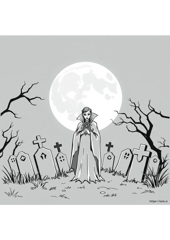 Vampir De Colorat