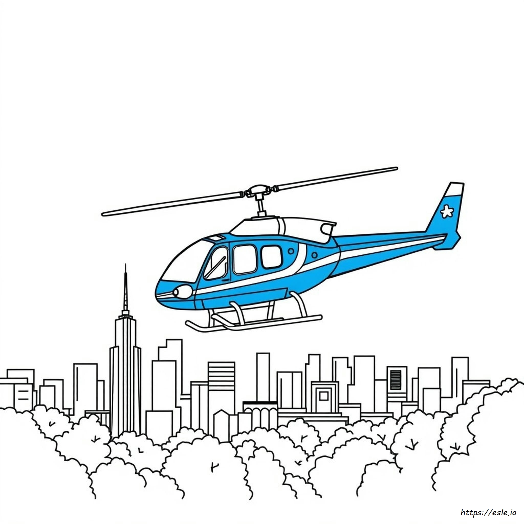 Helicopter Colouring Images