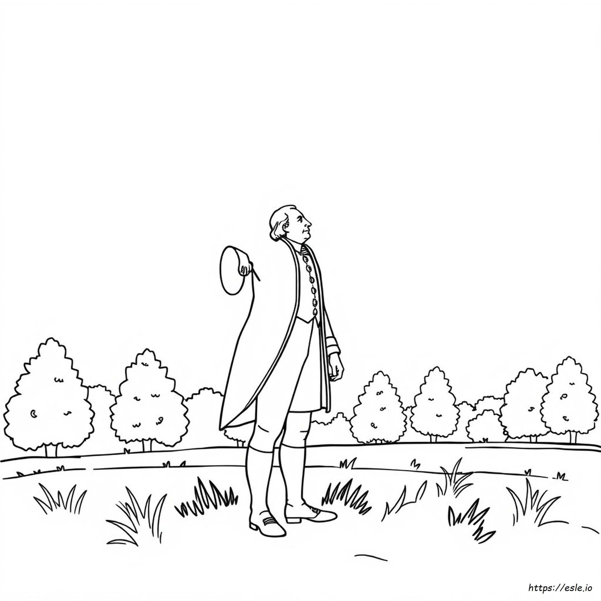 George Washington Coloring Page Printable