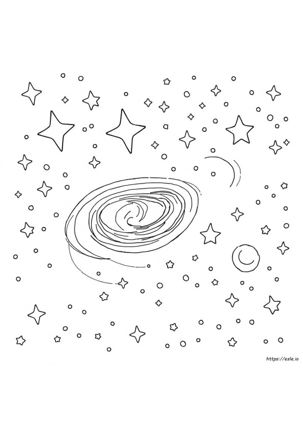 Free Space Coloring Pages