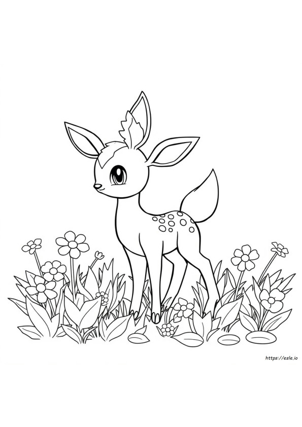 Pokemon Deerling Coloring Pages