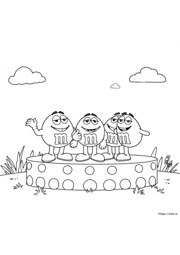 M&M Characters Coloring Pages
