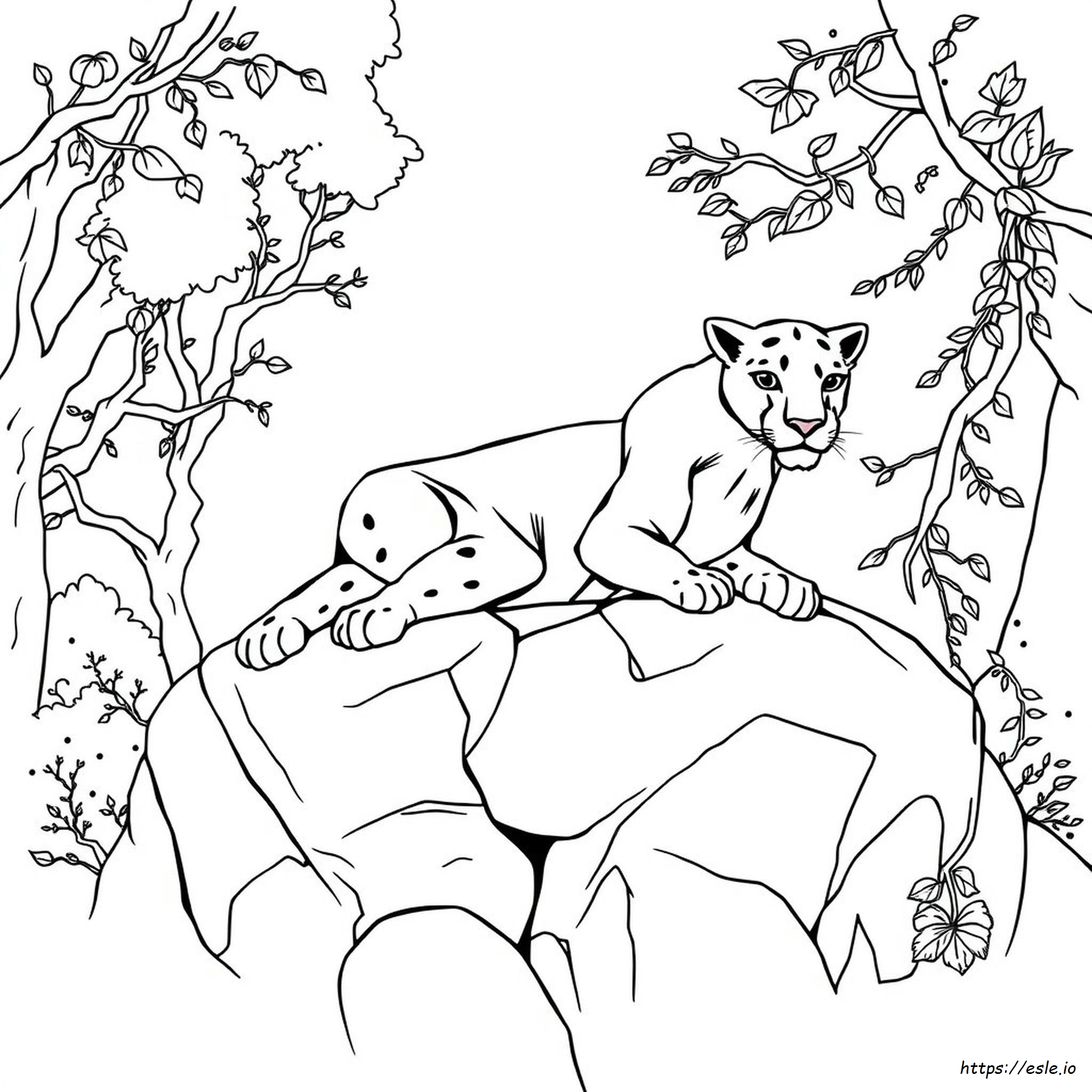 Coloriage Panthère Pour Adultes