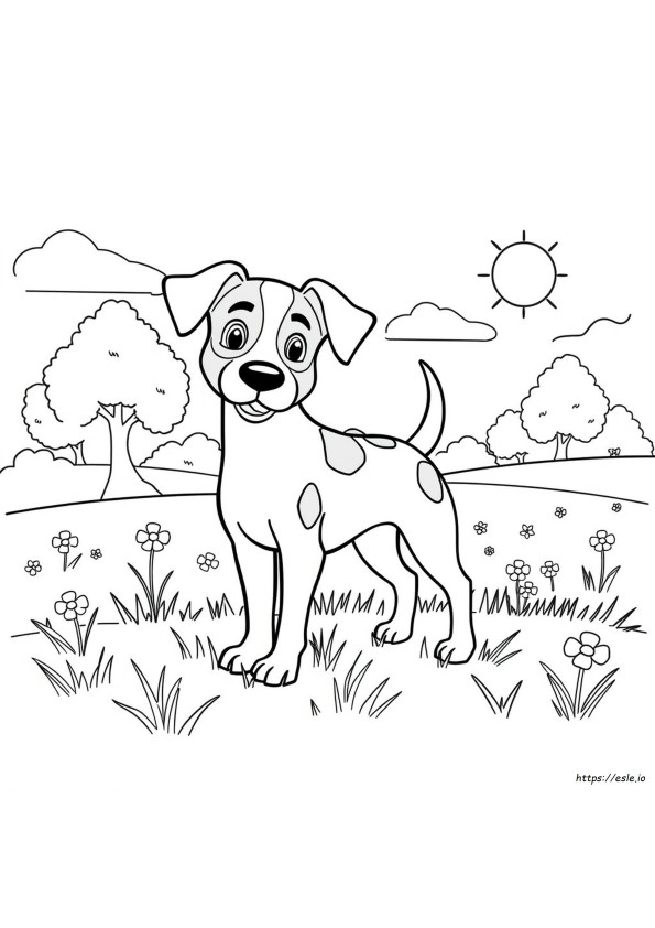 Target Dog Coloring Page Printable