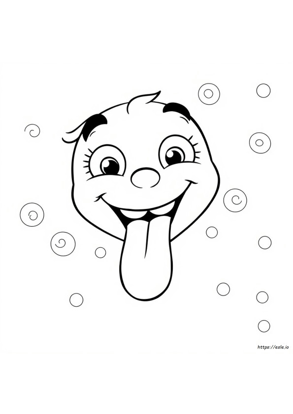 Coloring Page Tongue