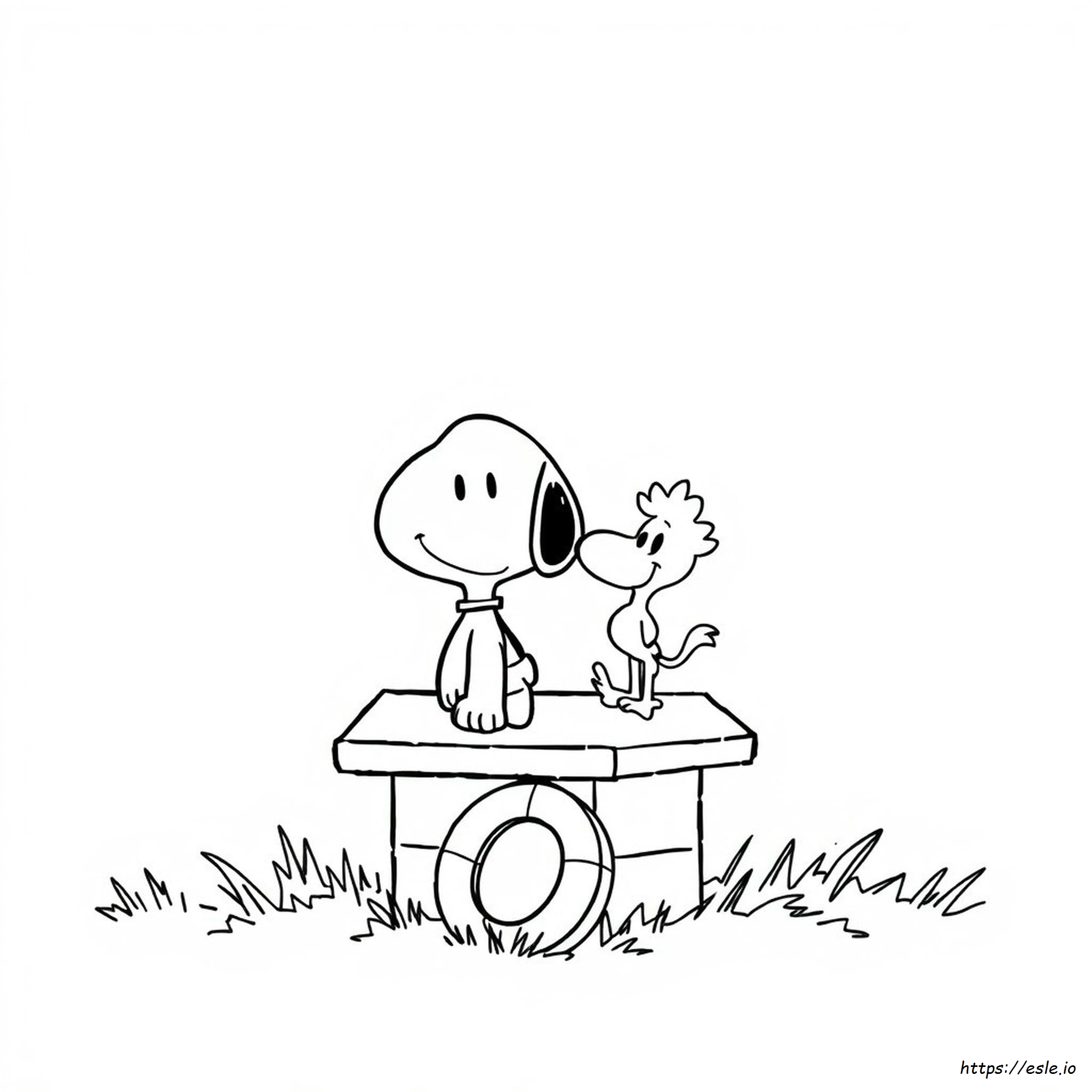 Snoopy Woodstock Coloring Pages