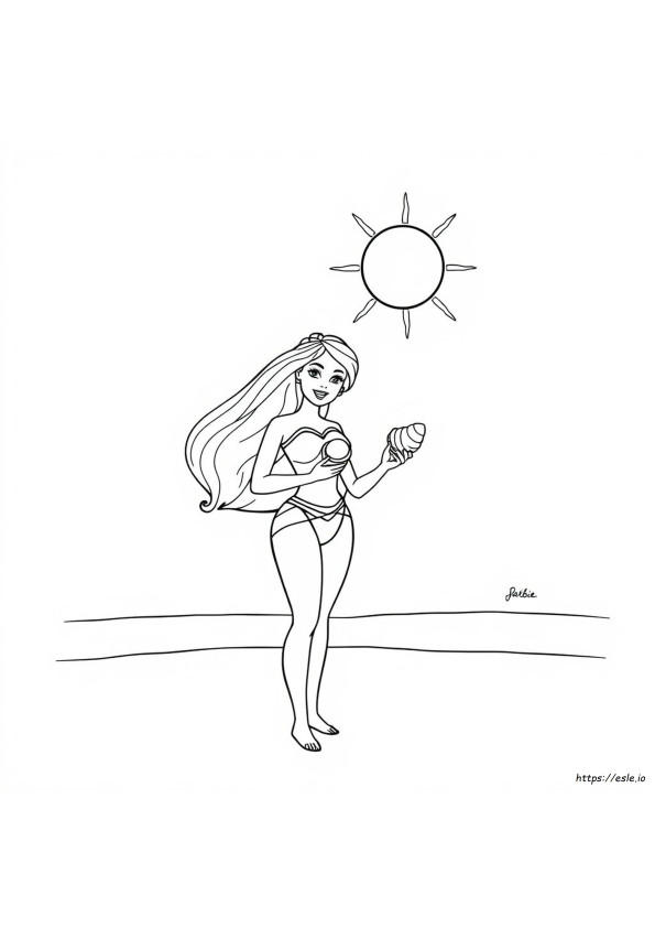 Barbie Coloring Paper