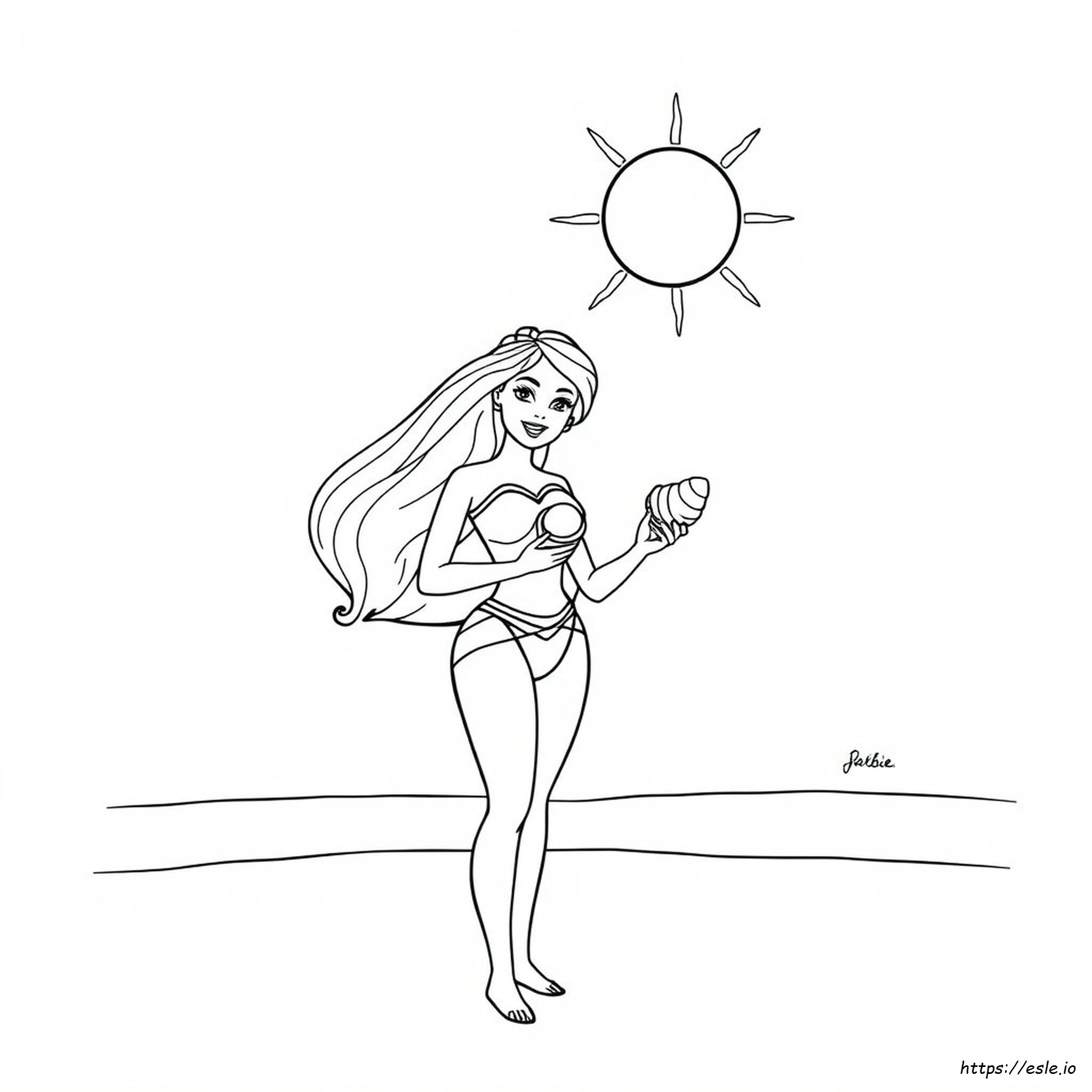 Coloriage Barbie À Imprimer