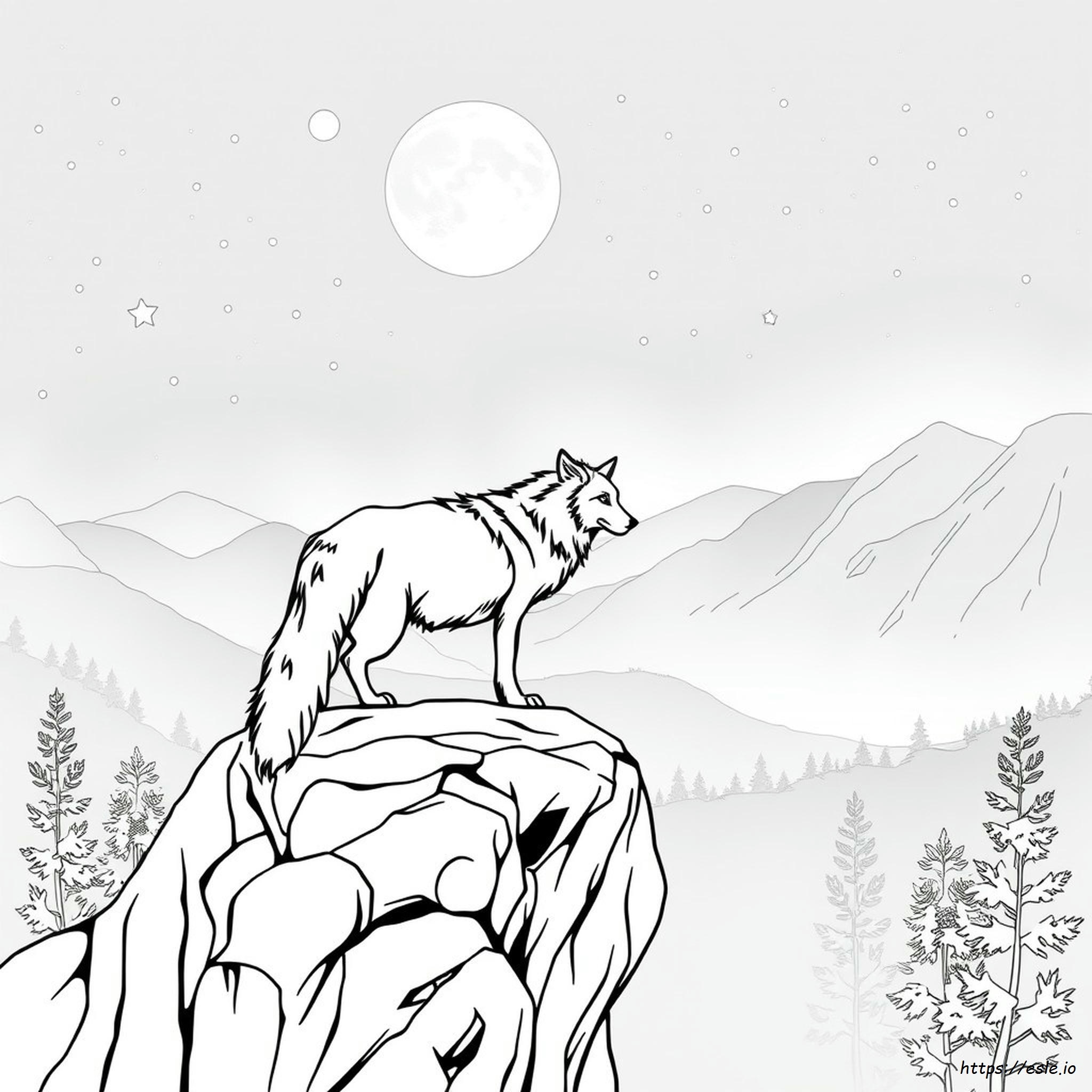 Difficult Wolf Coloring Pages For Adults