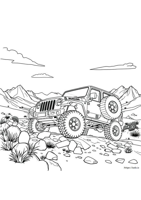 Jeep Rubicon Ausmalbilder