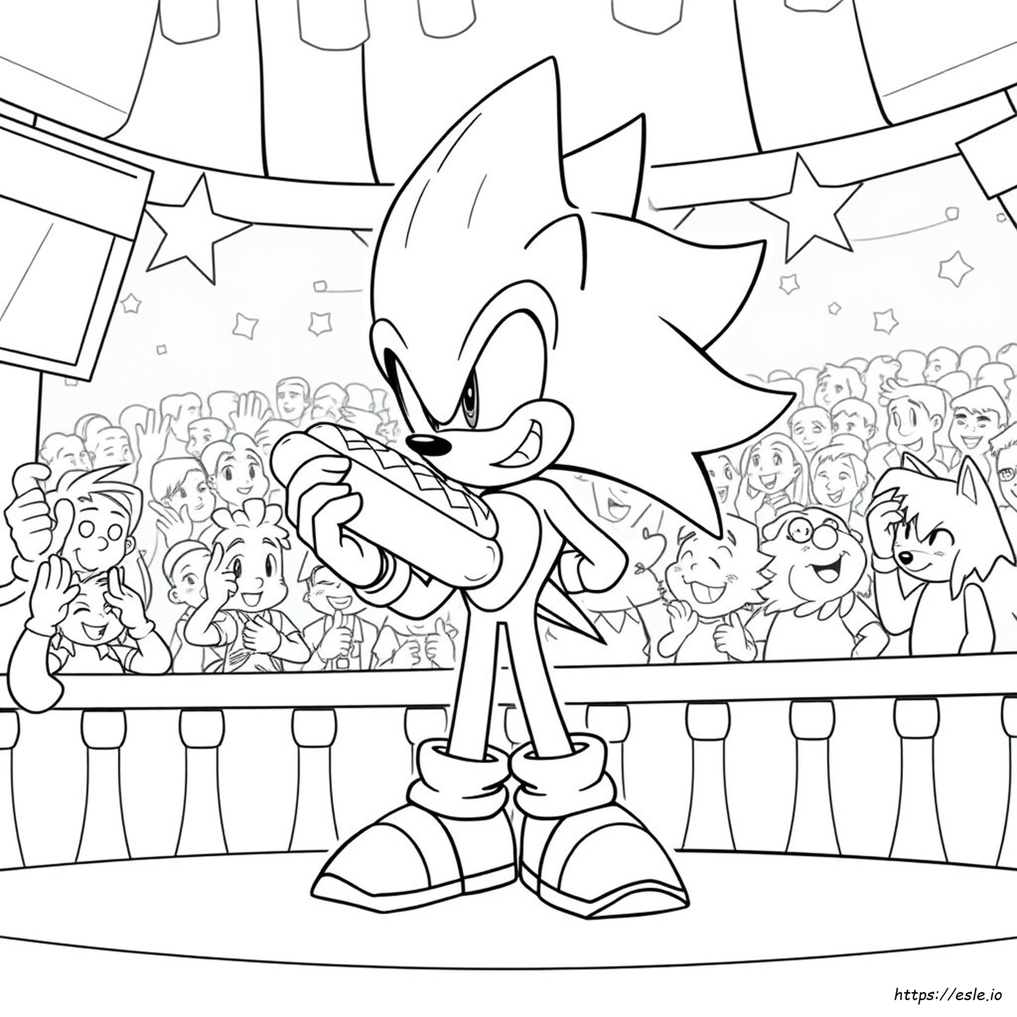 Super Movie Sonic Coloring Pages