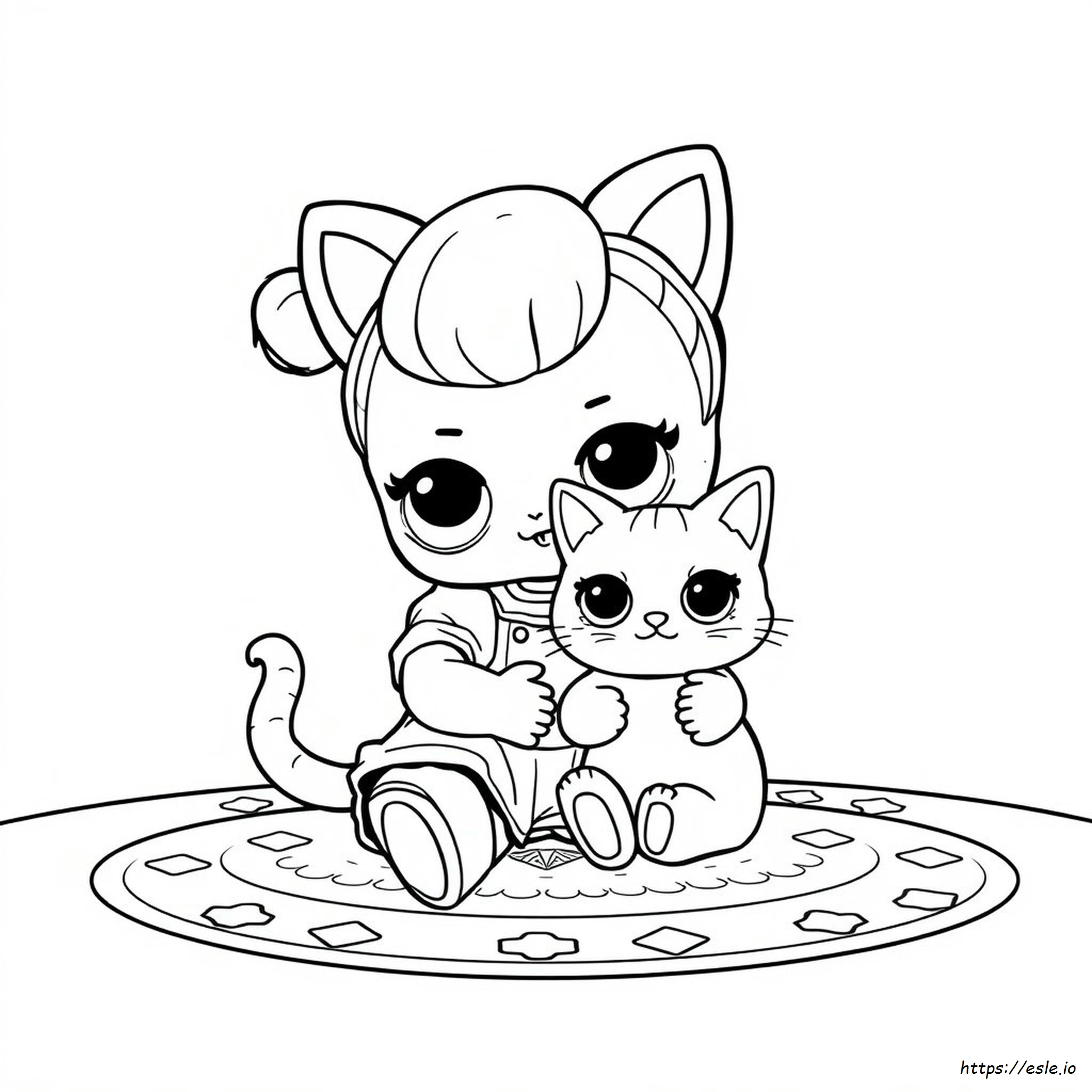 Lol Boneka Kucing Halaman Mewarnai