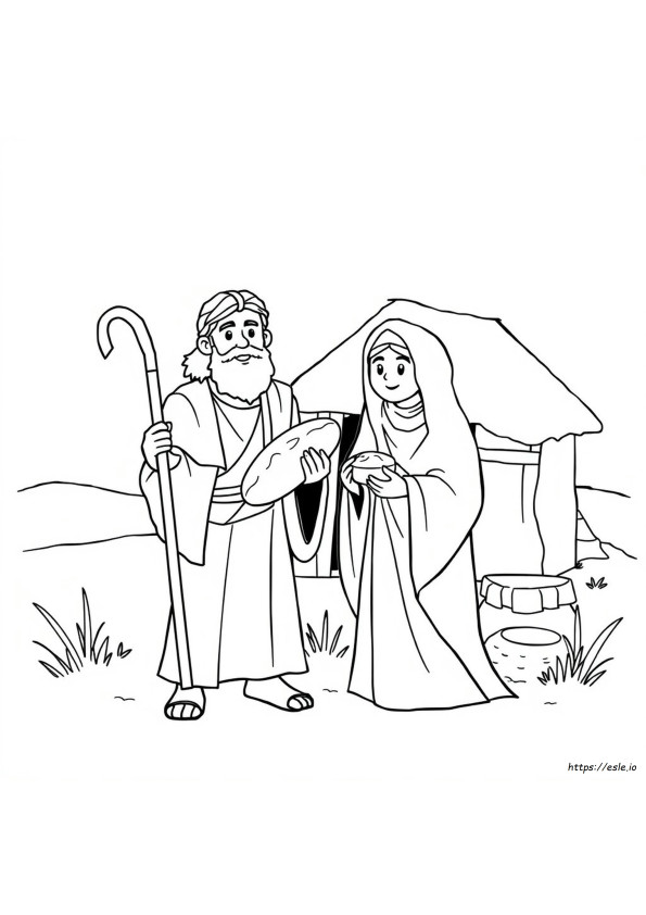 Elijah And Widow Coloring Page