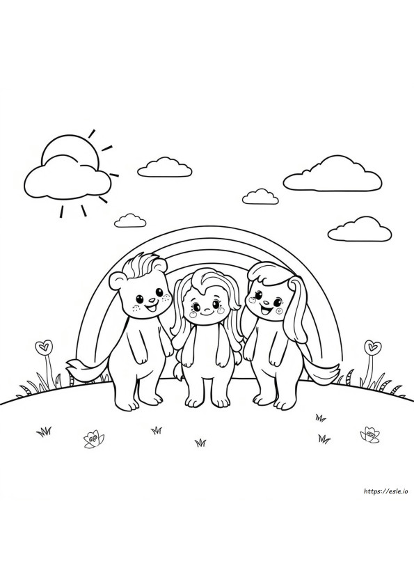Rainbow Friends Black And White Coloring Pages