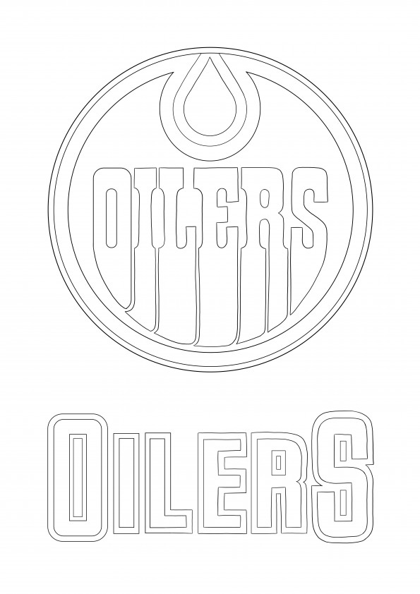 Logo Oilers bebas untuk mencetak dan mengunduh lembar