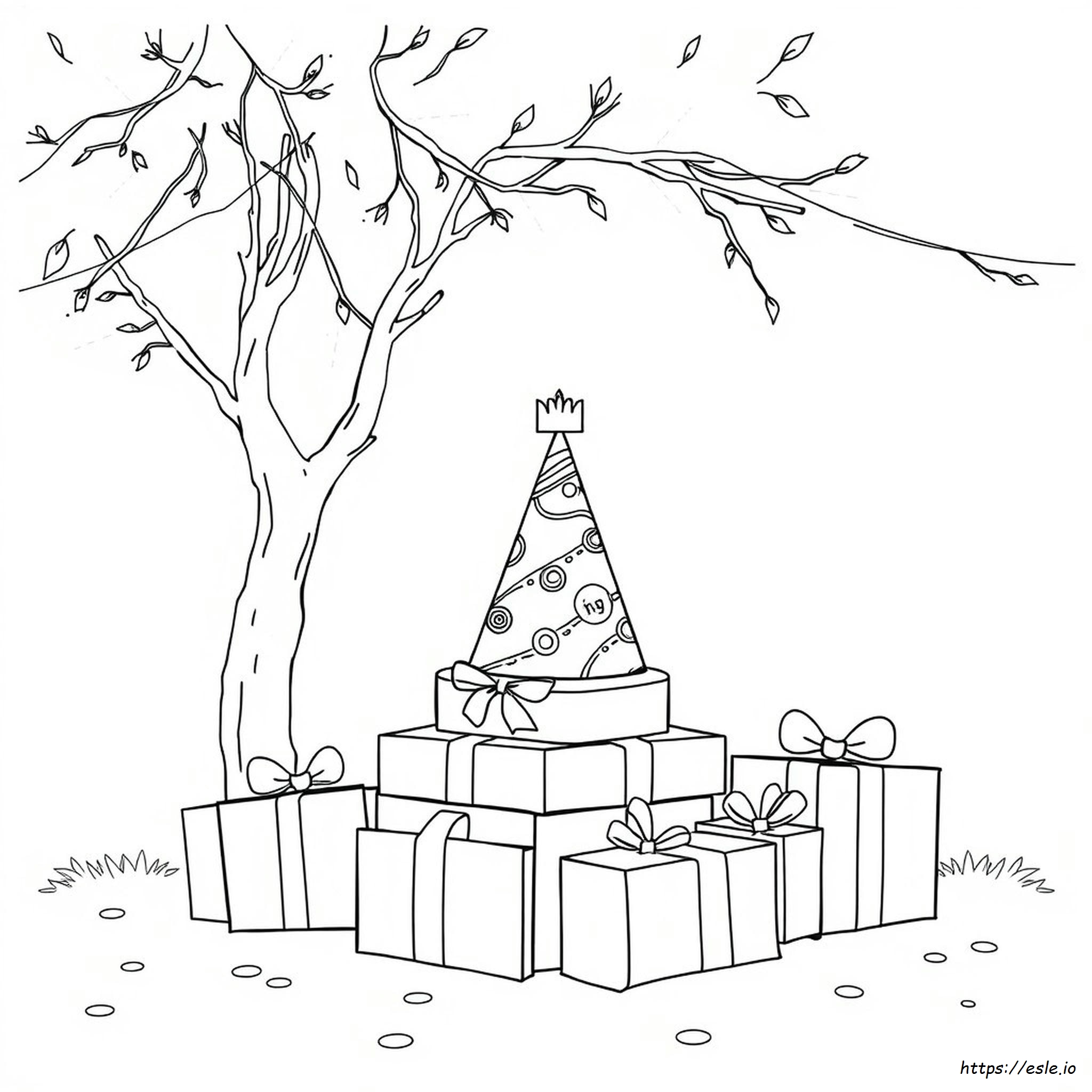 Birthday Hat Coloring Pages