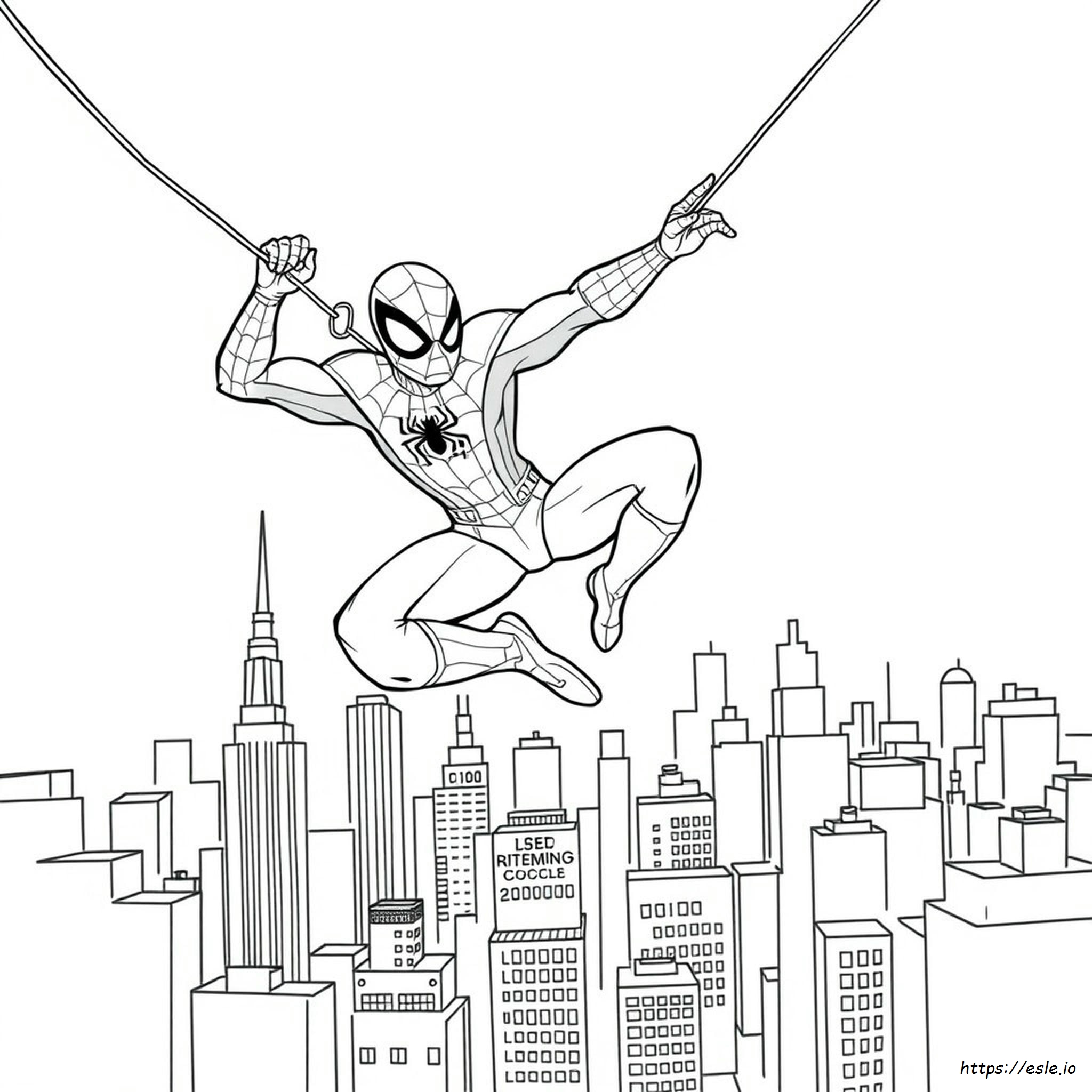 Spiderman Gambar Mewarnai Untuk Dicetak