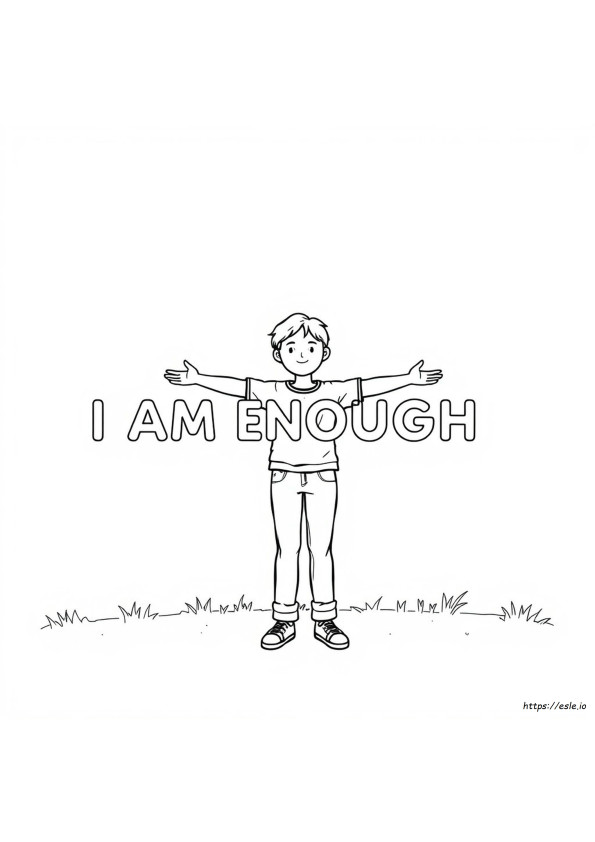 I Am Enough Coloring Pages