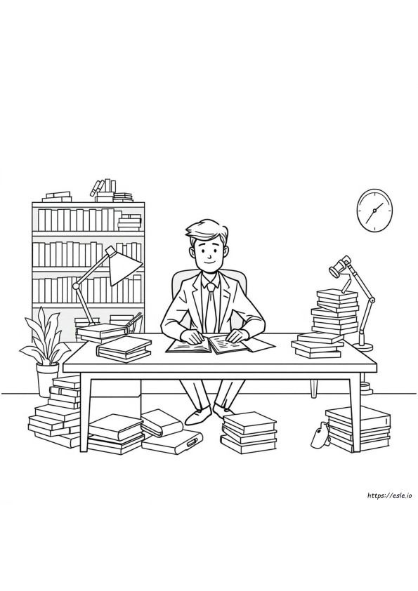 Lawyer Coloring Book