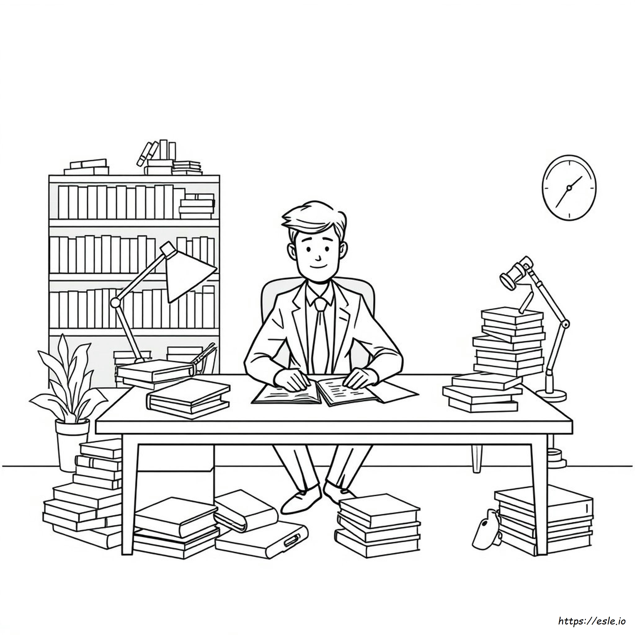 Lawyer Coloring Book