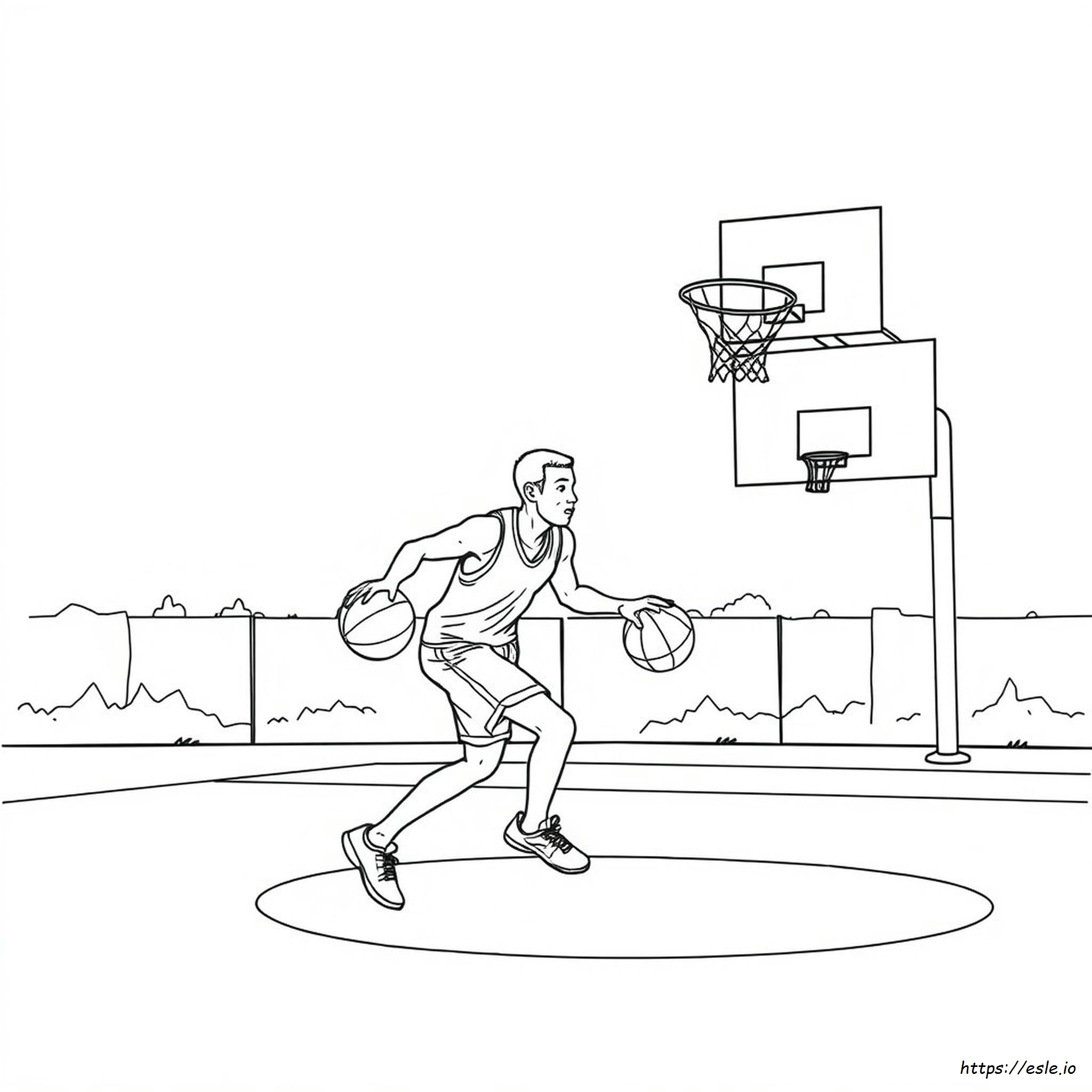 Basketball Coloring Page