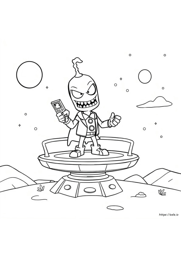Dr Zomboss Coloring Pages