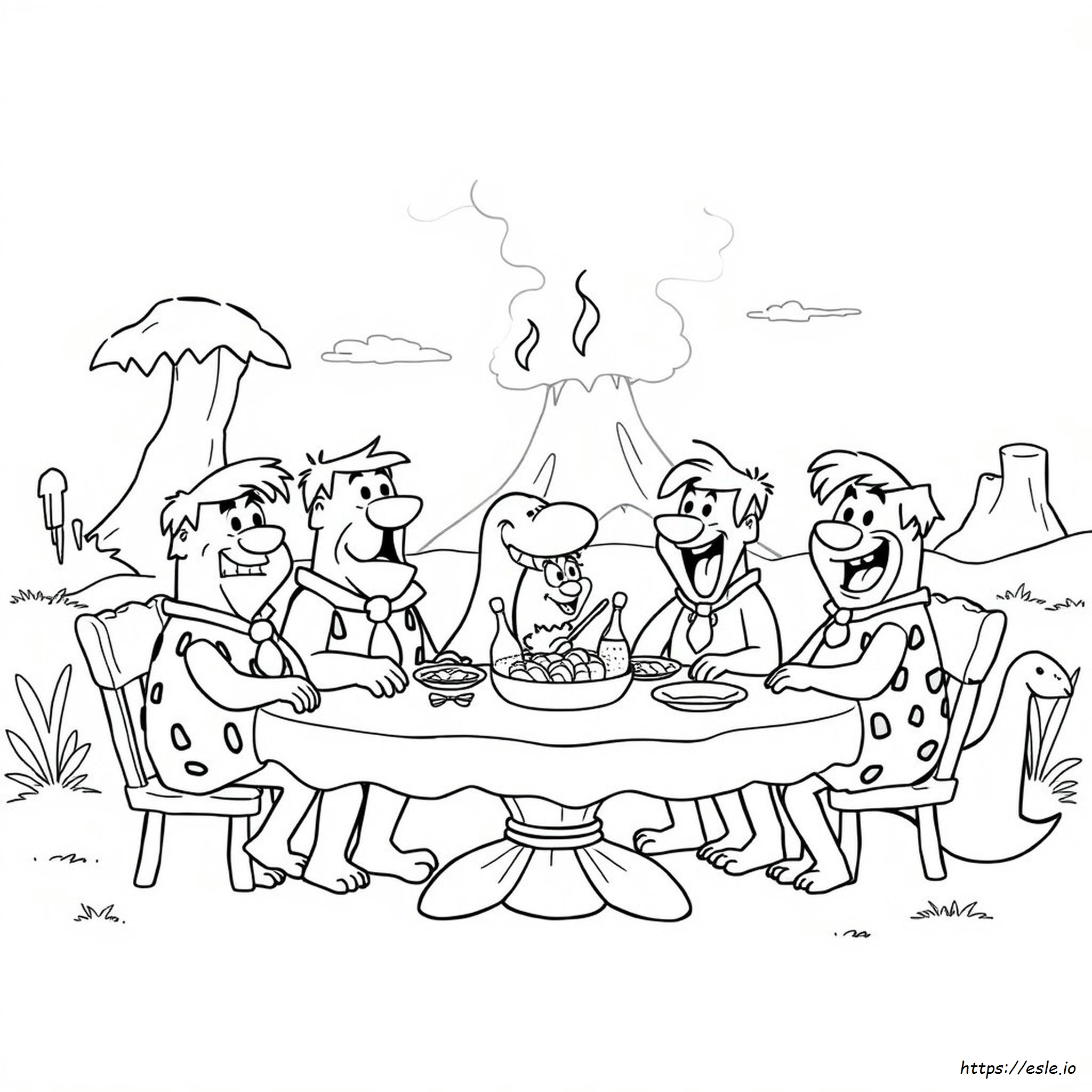 Lembar Mewarnai The Flintstones
