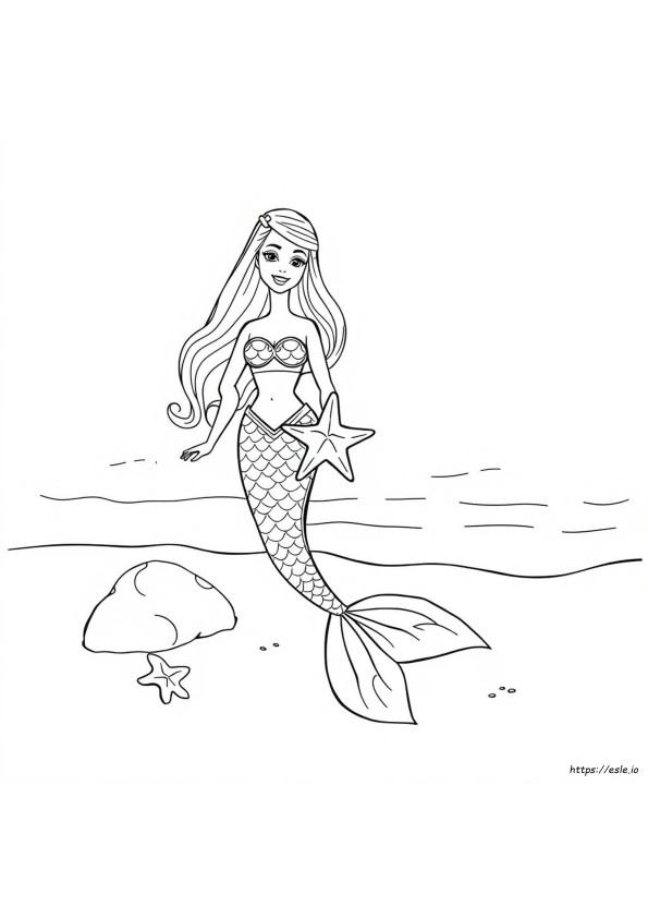Barbie Mermaid Tail Coloring Pages