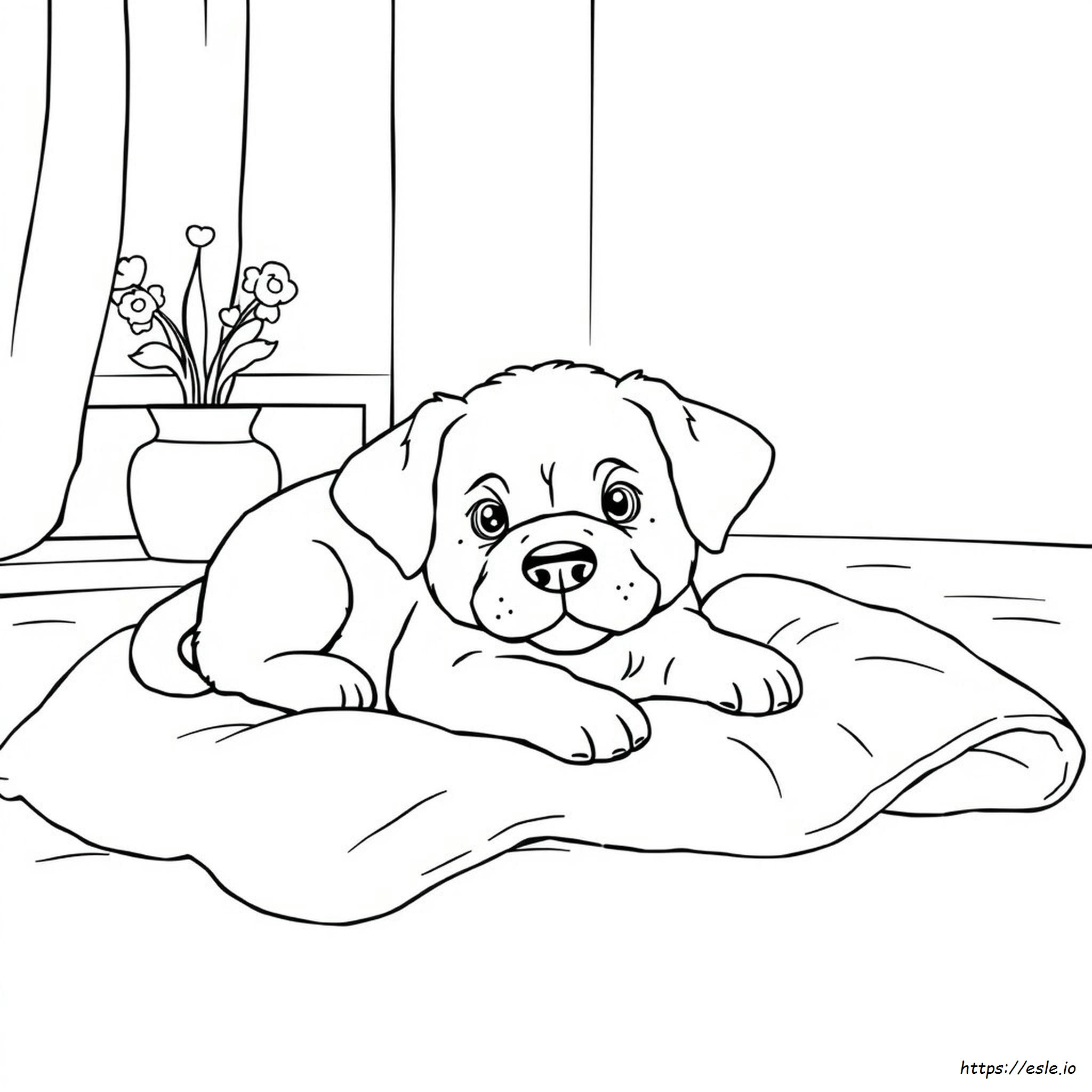 Pagina Da Colorare Con Cuccioli Carini Per Adulti