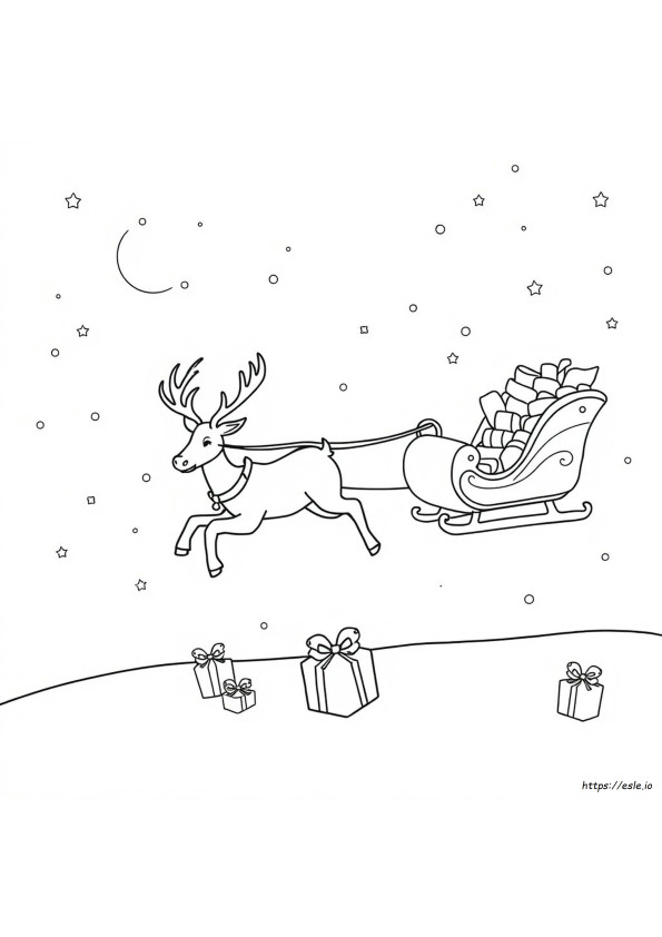 Desenhos De Renas De Natal Para Colorir