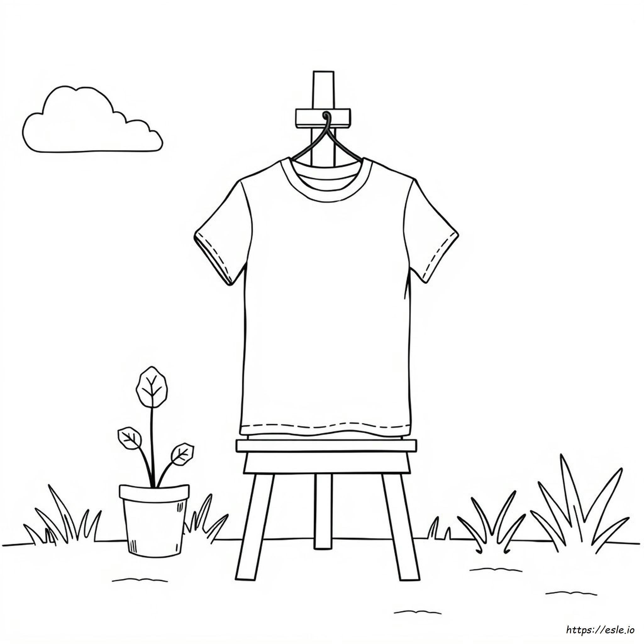 T Shirt Coloring Picture
