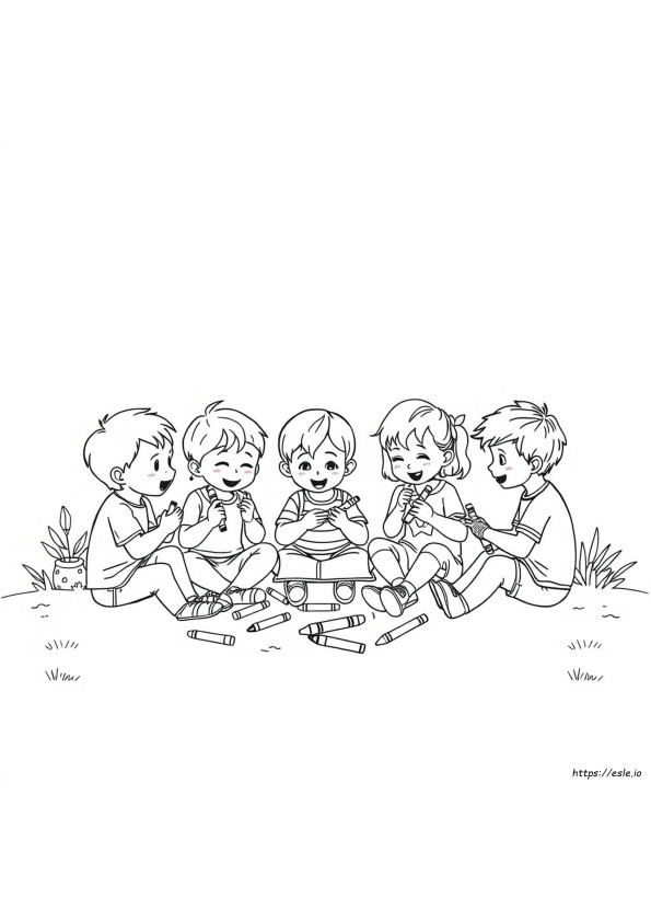 Tren Gambar Mewarnai