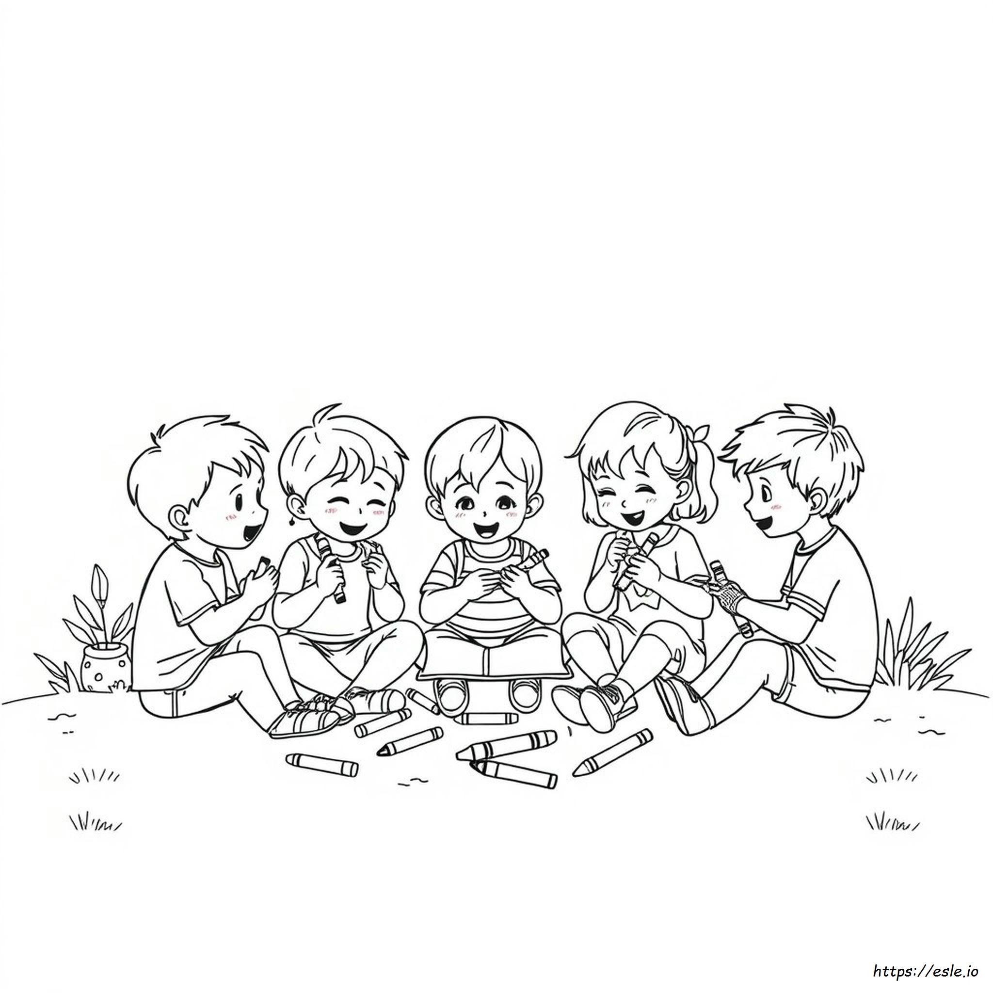 Tren Gambar Mewarnai