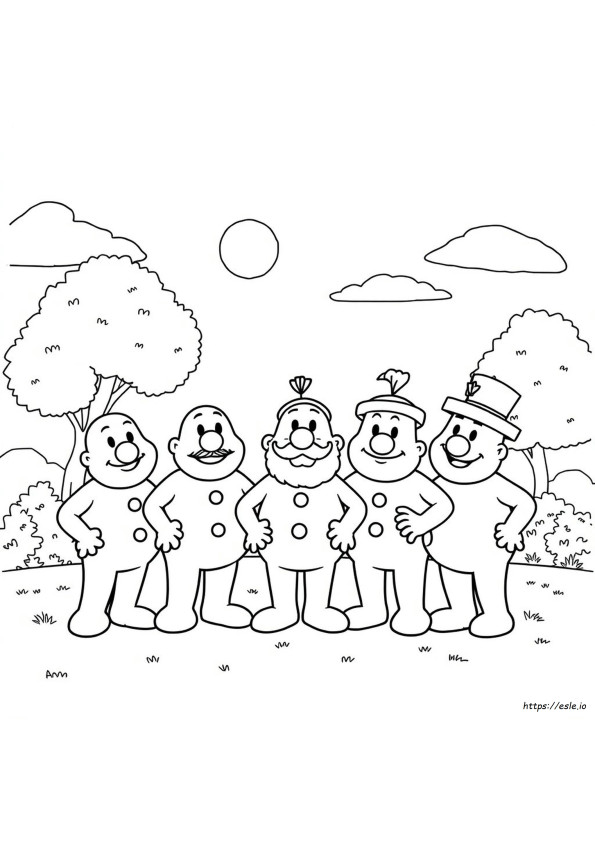 Mr Men Planșe De Colorat