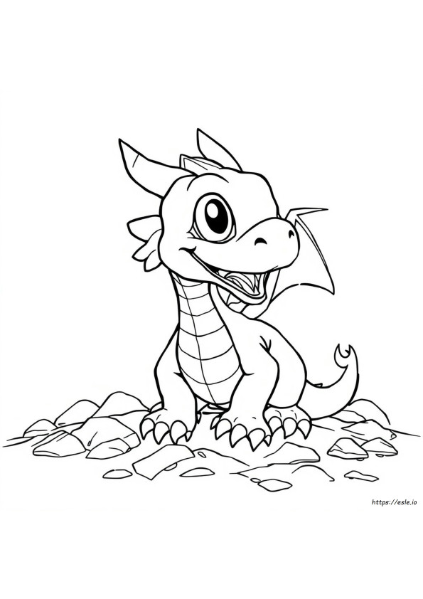 Sharpie Dragon Eye Coloring Page