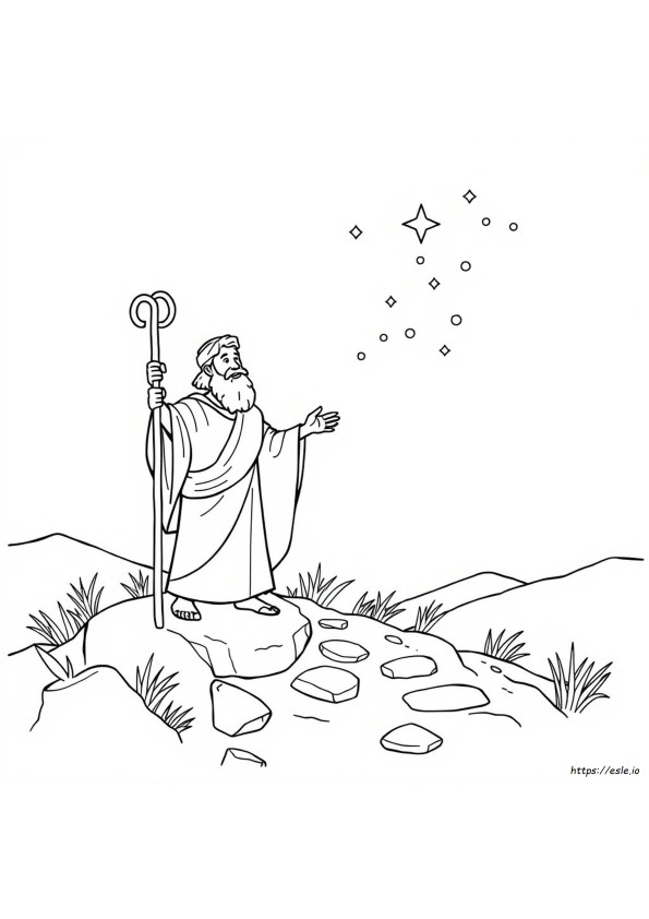 Moses And Manna Coloring Page