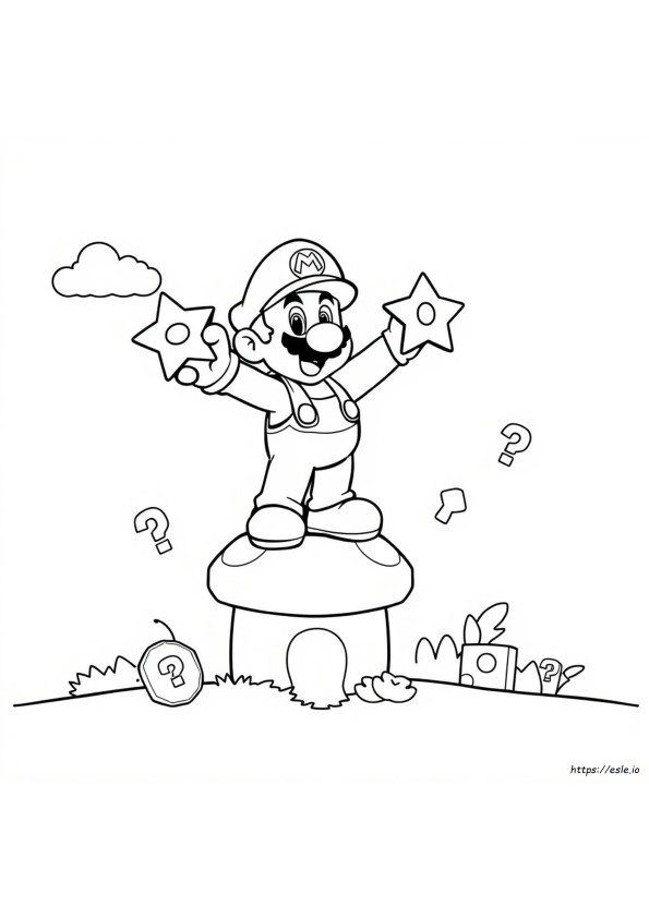 Mario Colouring In Pages