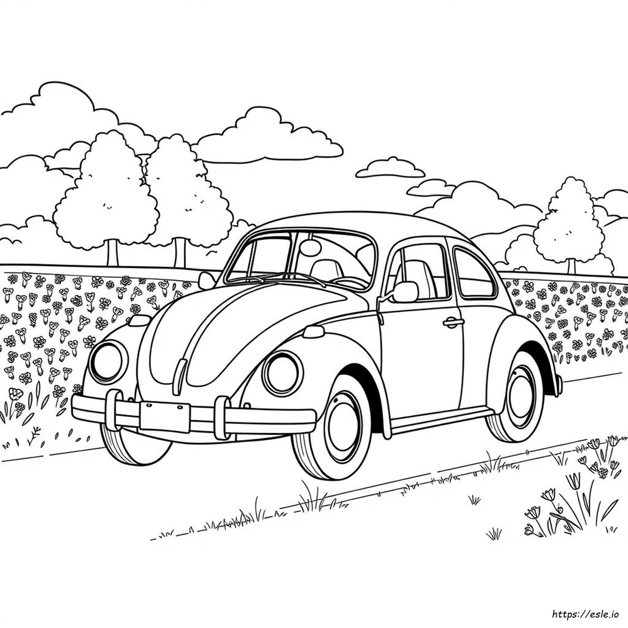 Volkswagen Bug Coloring Page