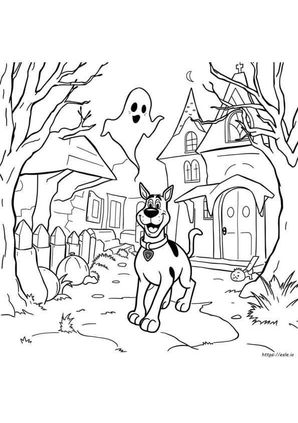 Easy Scooby Doo Coloring Pages