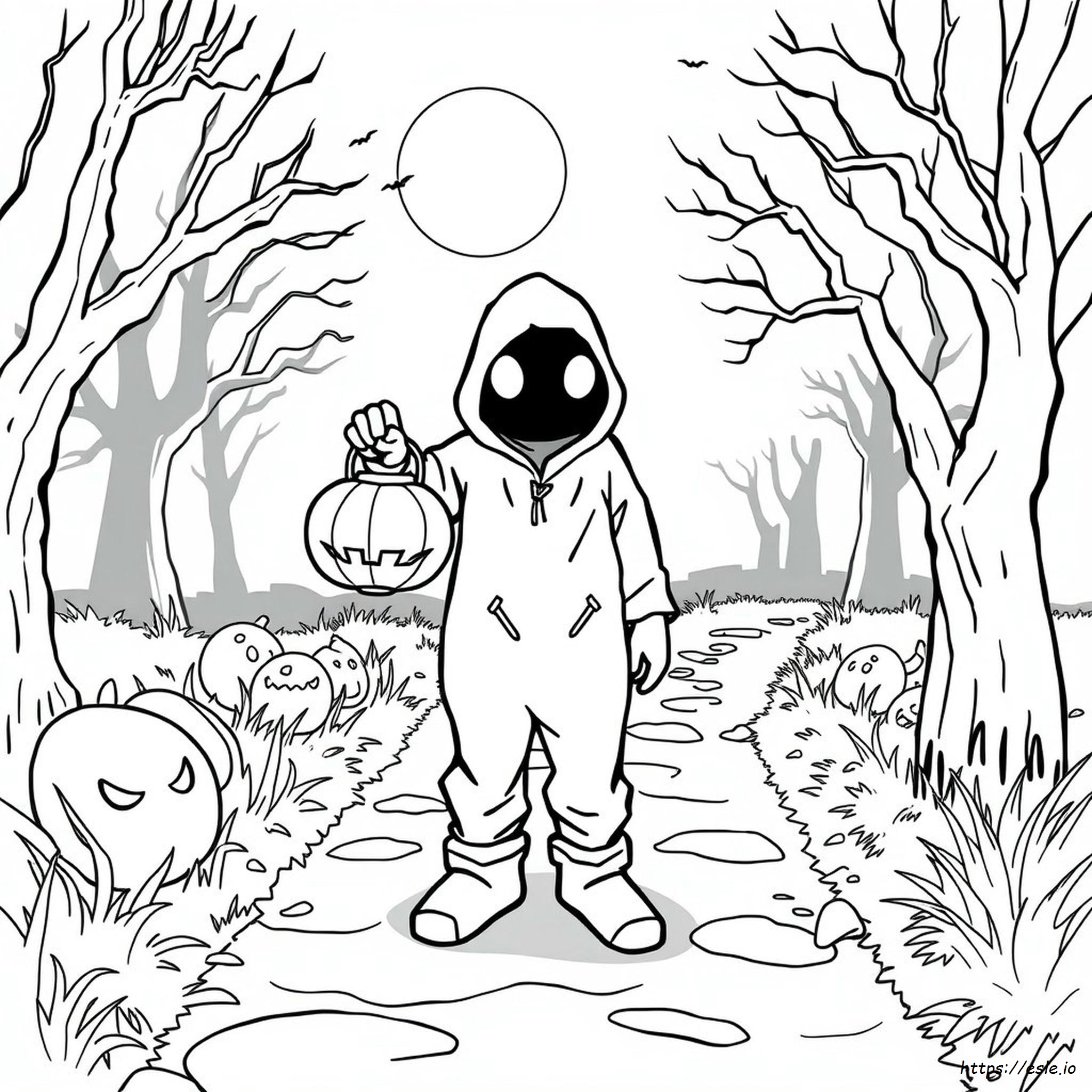 Coloriages Among Us Halloween À Imprimer