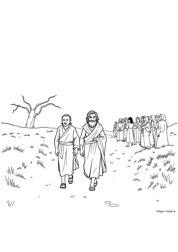Coloriage Barnabas Et Saul