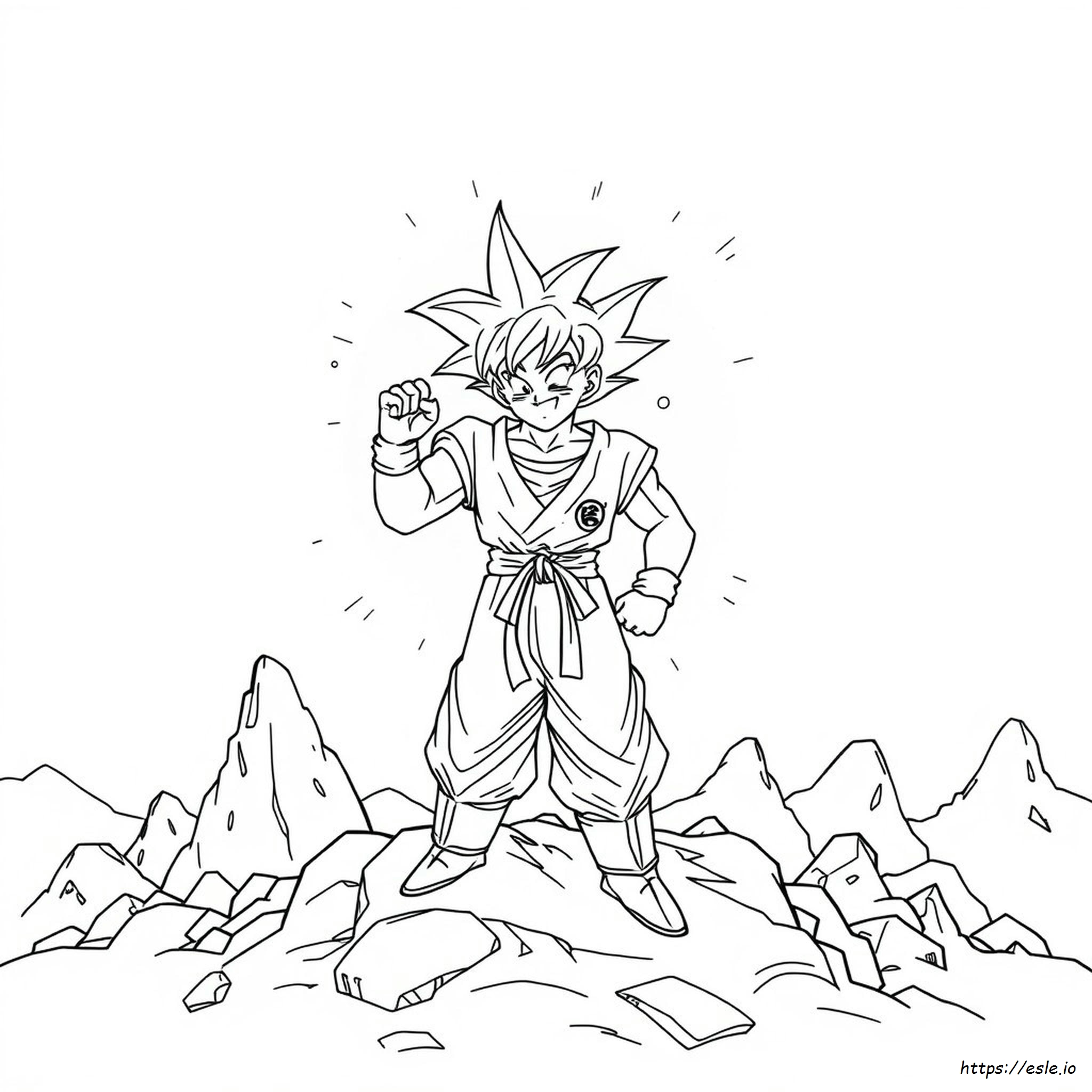 Son Goku Kleurplaten kleurplaat